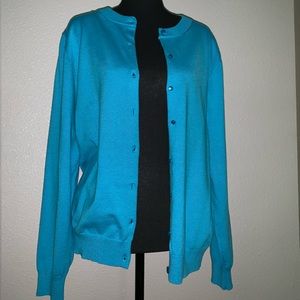 Ladies plus cardigan